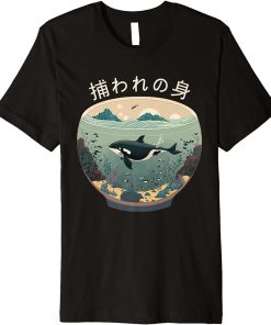 Orca End Captivity Free The Orcas Marine Protection Activist Premium T-Shirt